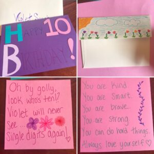 Card for a lovely lady turning 10!