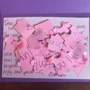 Picture of a hand made puzzle