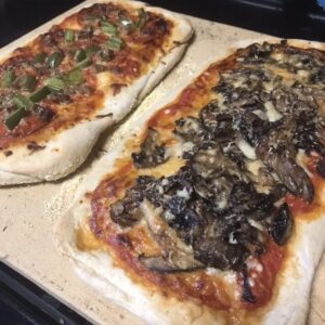 Homemade pizzas